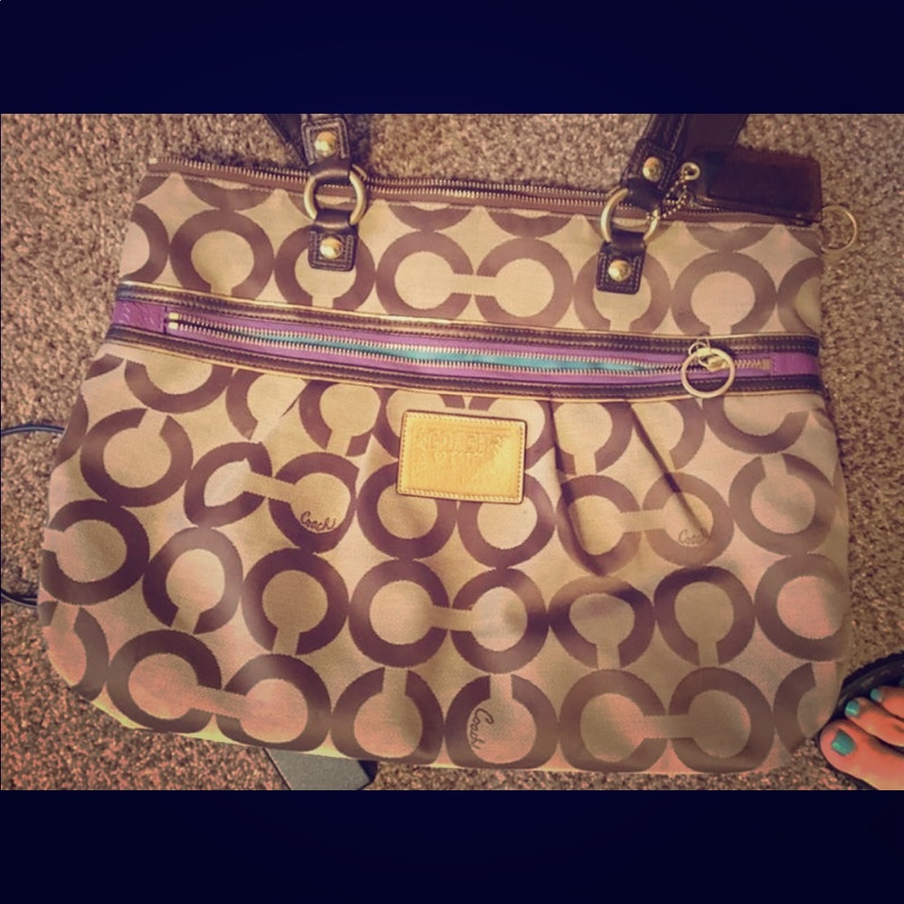 Large Poppy Coach purse